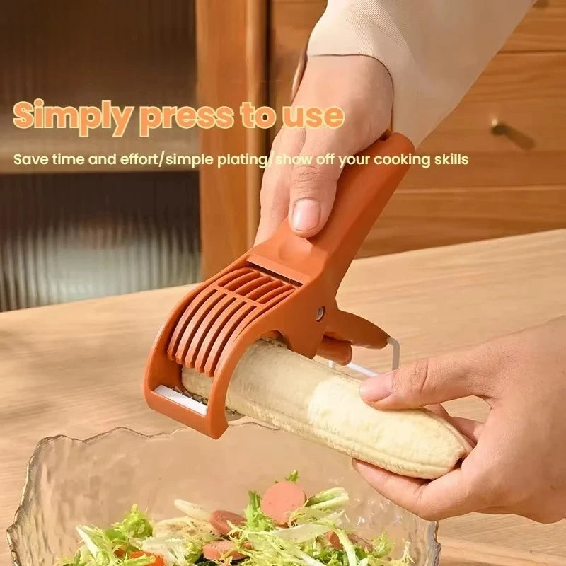 HooFun Kitchen Tools Stainless Steel Vegetable and Fruit Slicer Multi Functional Salad Slicer Kitchen Accessories Peaceful Pleasures Health and Wellness
