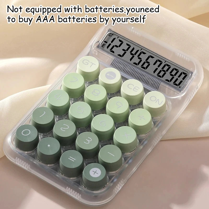 Cute Gradient 10-Digit Desktop Calculator – Battery Powered