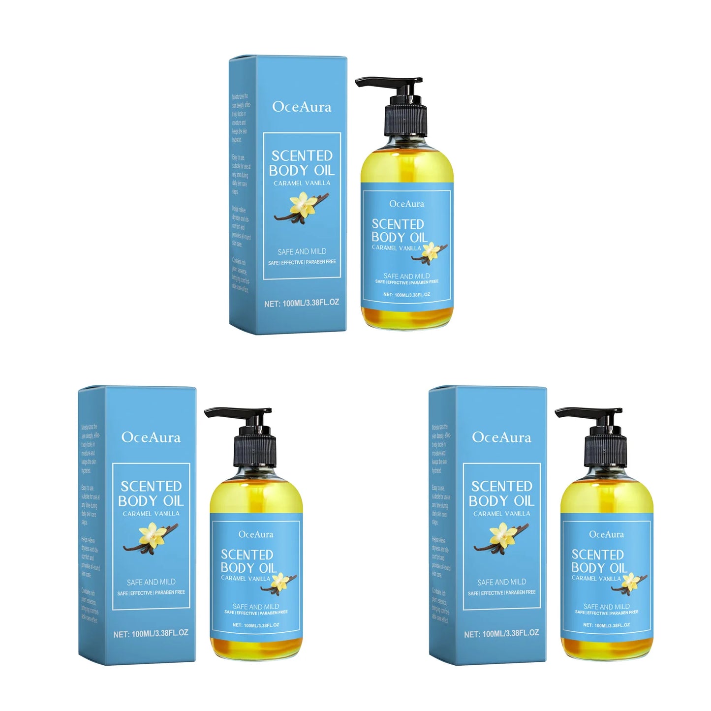Caramel Vanilla Body Massage Oil – Moisturizing & Relaxing