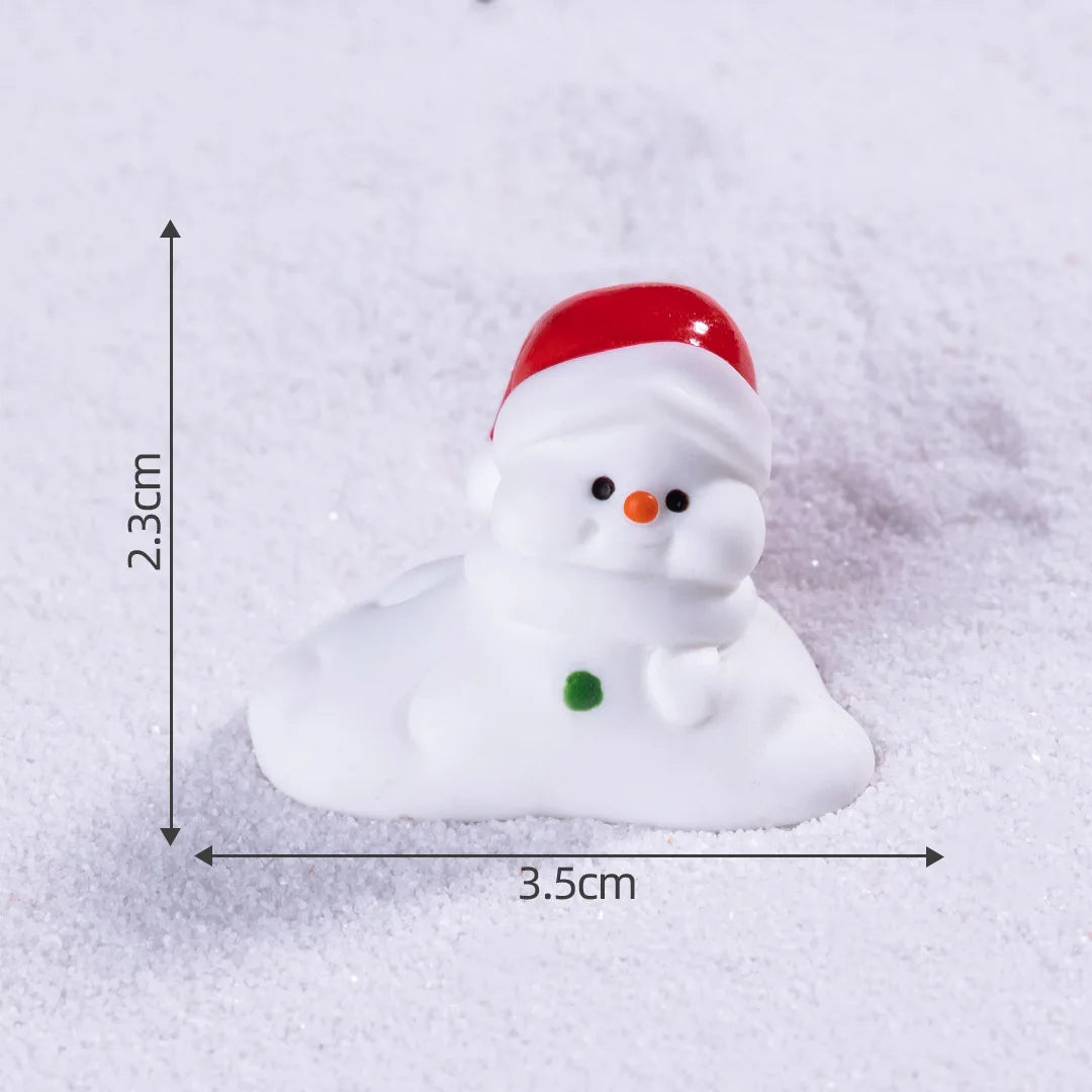 Creative Mini Santa Claus Elk Snowman Christmas Tree Resin Car Home Ornaments Micro Landscape Decoration DIY Accessories Gifts Peaceful Pleasures Health and Wellness 6