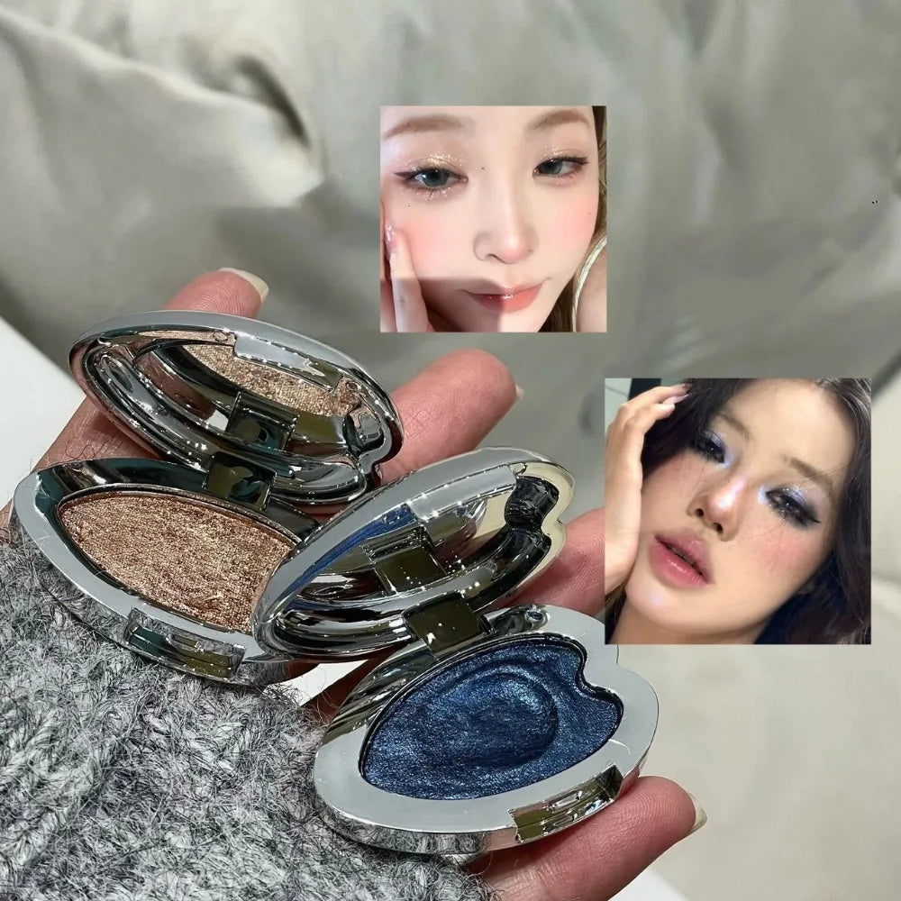 Pearlescent Metallic Glitter Eyeshadow | Shimmer Single Pan