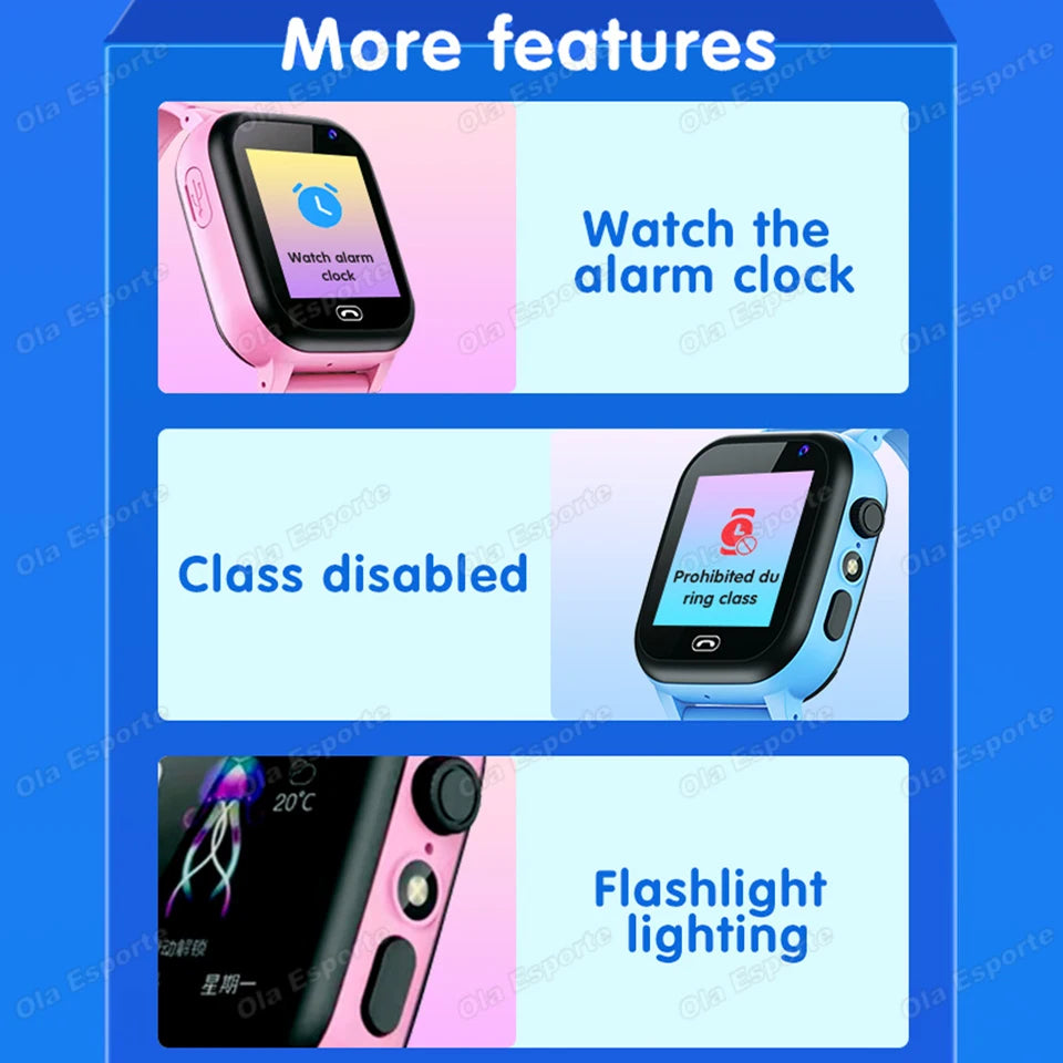 Kids Smart Watch GPS Tracker – SIM Card, Video Call & Camera