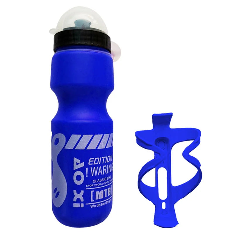 750ml Bike Water Bottle with Cage Holder – Food-Grade Plastic