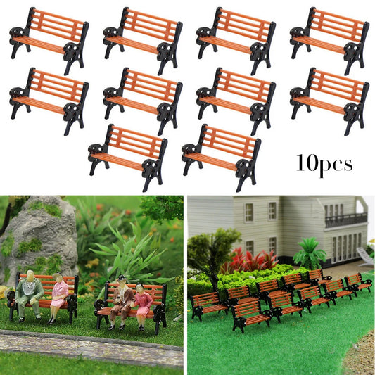 Model Train HO TT Scale 1 87 Bench Chair Settee Street Park Layout Peaceful Pleasures Health and Wellness Default Title