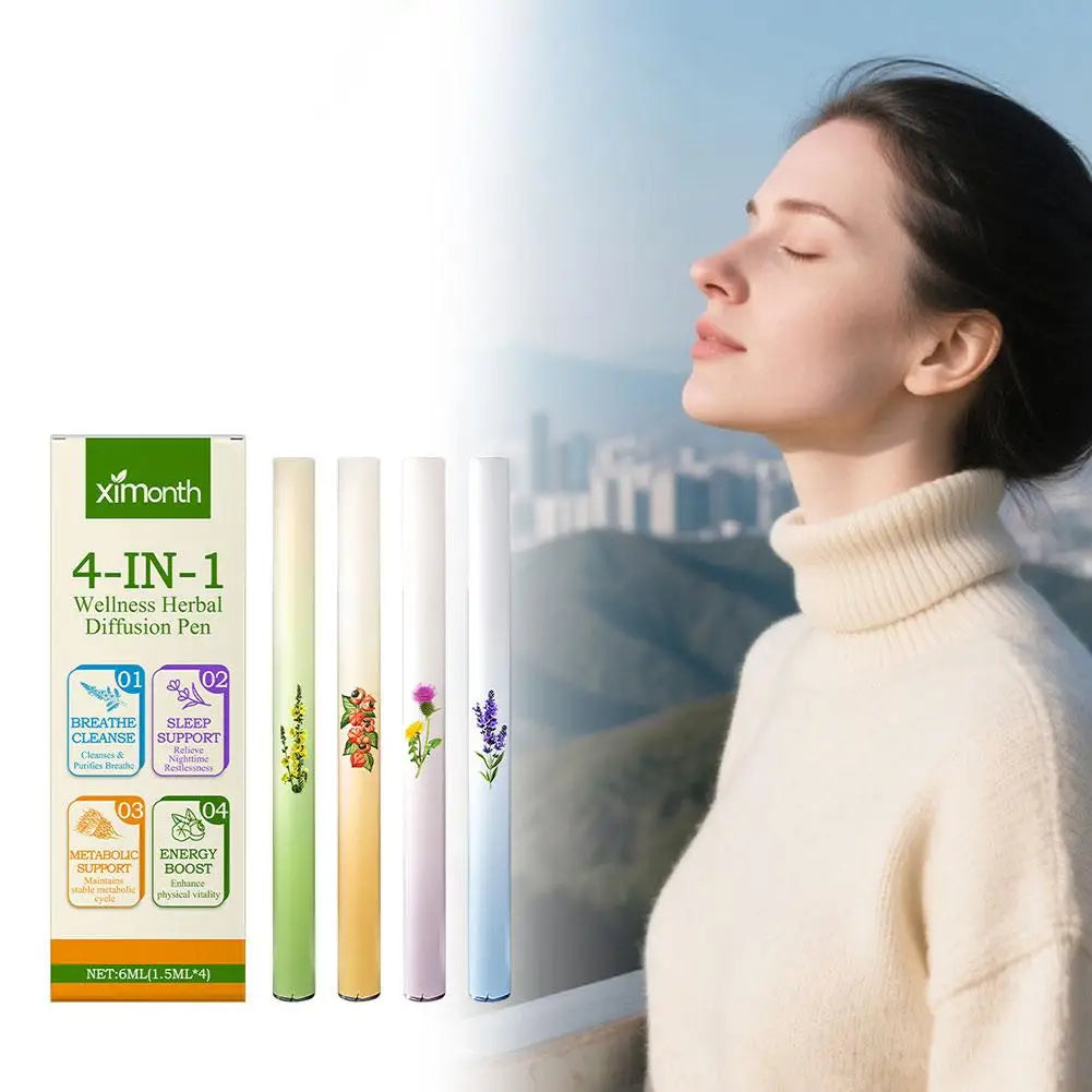 4-in-1 Herbal Aromatherapy Nasal Inhaler Stick | Energy & Sleep