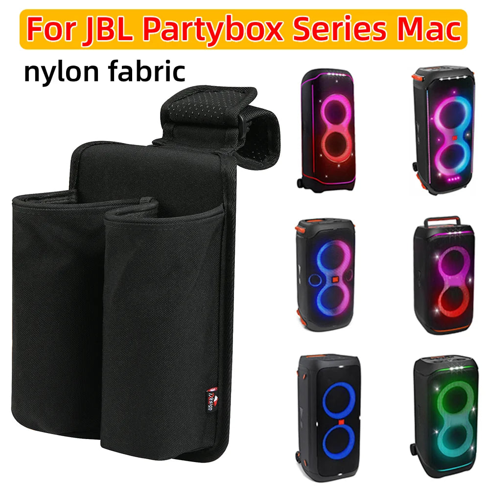 900D Thickened Nylon Mic Organizer for jbl PartyBox Series 110/120/310/320/710/Ultimate Built-in PP Board Anti-Slip Strap Holder Peaceful Pleasures Health and Wellness