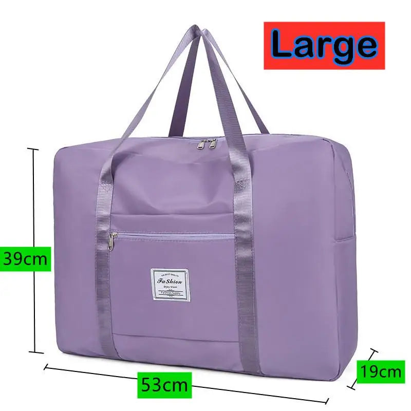 Large Foldable Travel Duffel Bag – Nylon Shoulder & Luggage Bag