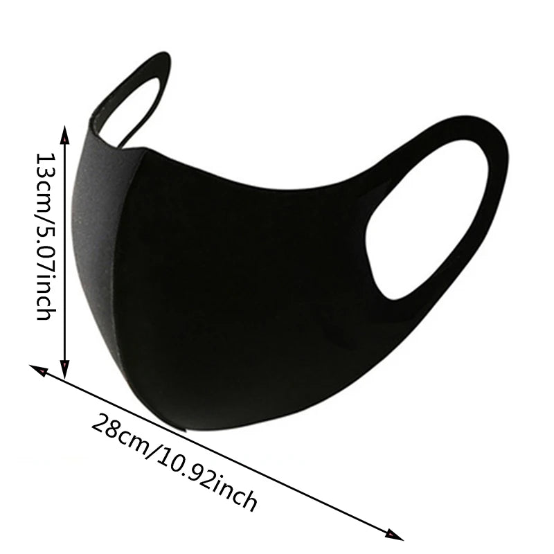 2/4/6Pcs Sunscreen Mask Summer Adjustable for Adults Women Men Dustproof Breathable Washable Ice Silk Polyester Cloth Mask Peaceful Pleasures Health and Wellness