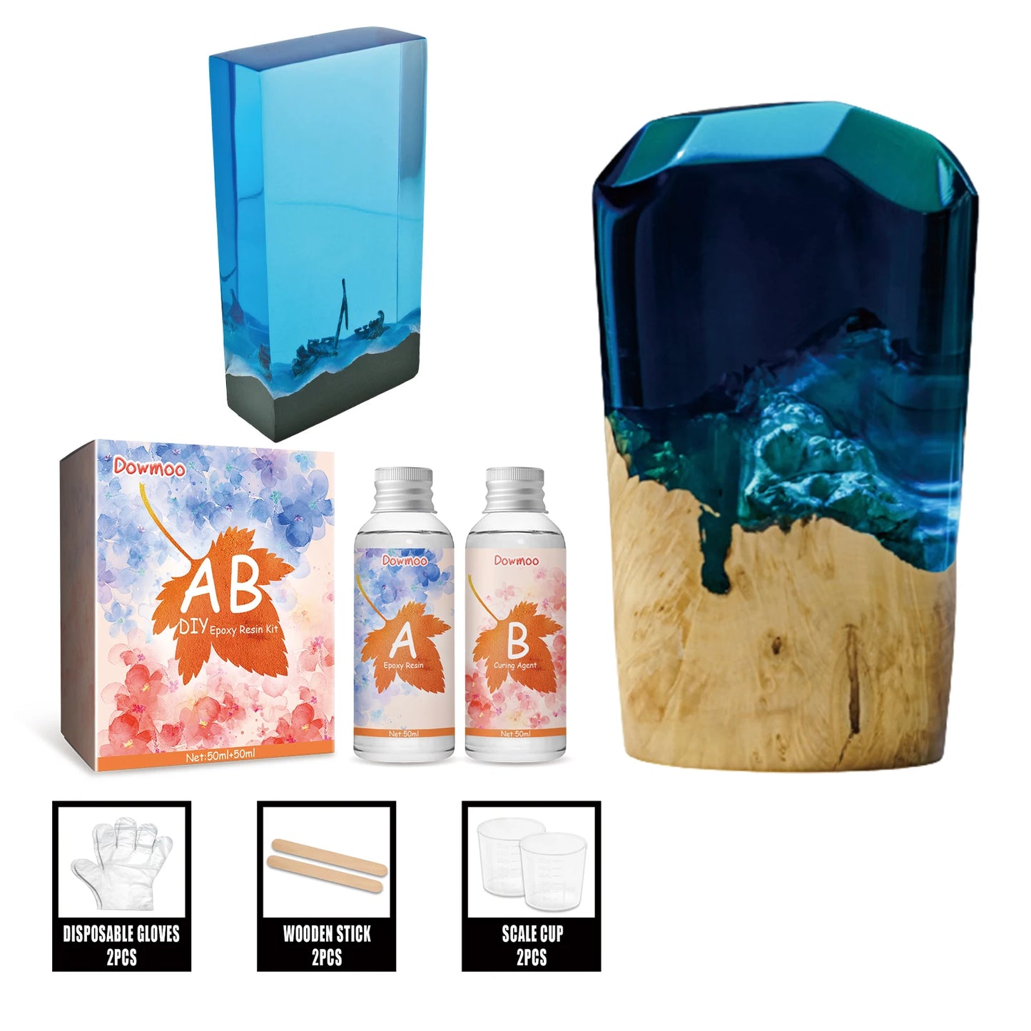 Crystal AB Epoxy Resin Adhesive | High Transparency Fast Curing DIY