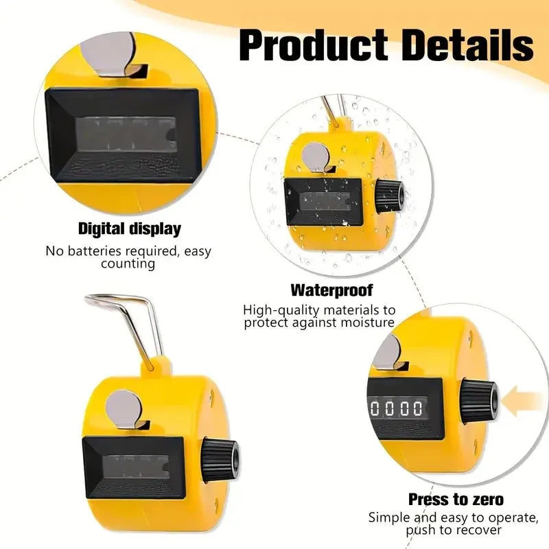Manual Recording Mechanical Counter Four Digit Traffic Warehouse Points Cargo Readings Digital Counting Peaceful Pleasures Health and Wellness