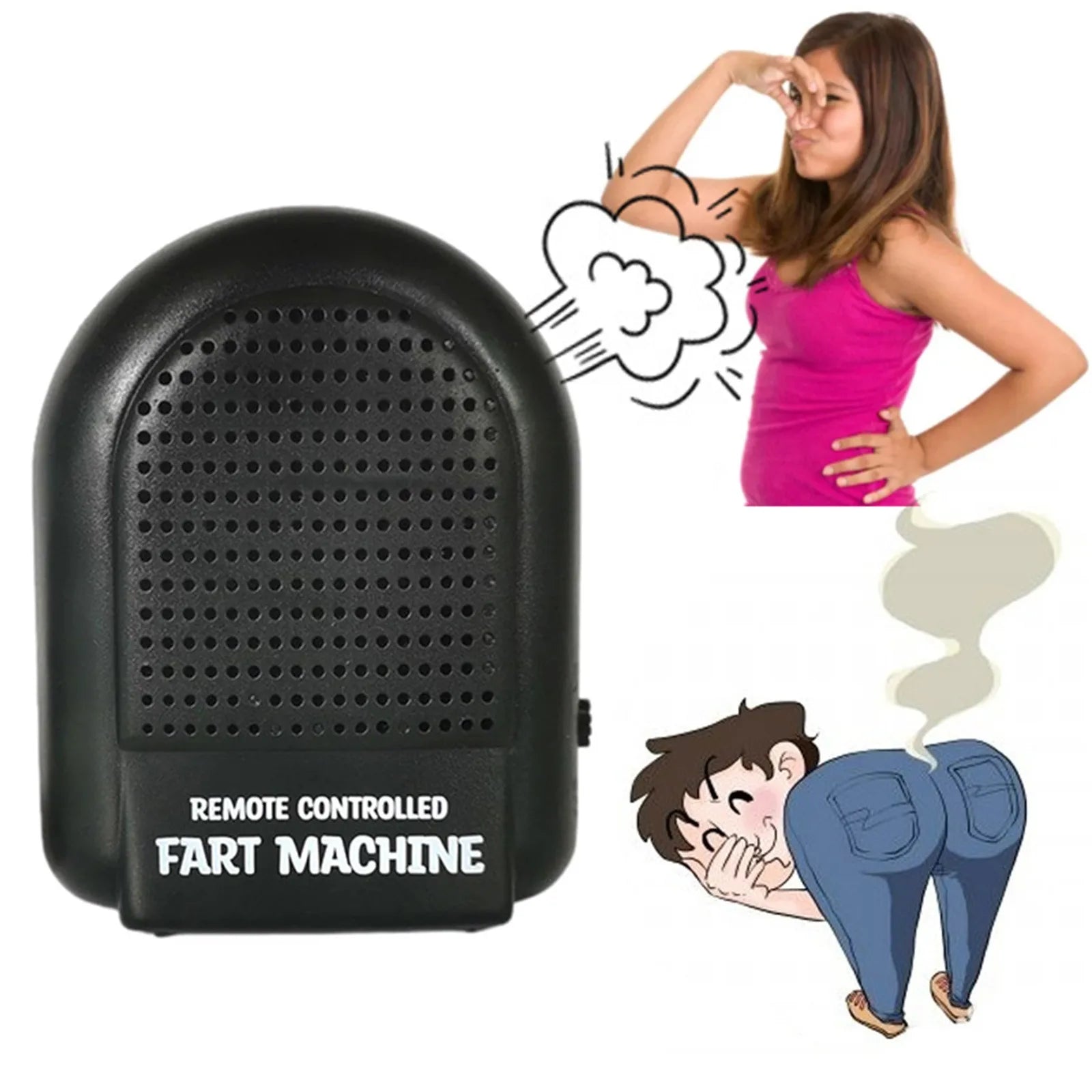 Electronic Fart Sound Machine Remote Control Prank Noise Maker RC Farting Box For Trick Spoof Gifts For Christmas Funny Presents Peaceful Pleasures Health and Wellness as shown One Size