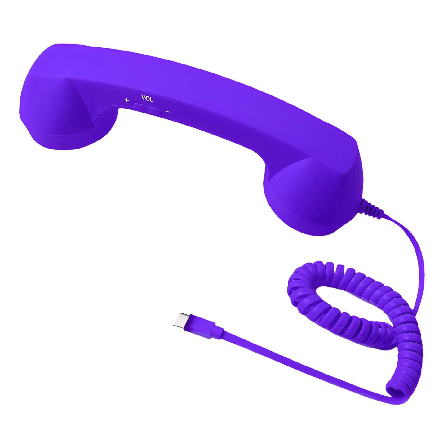 Telephone Wired Handsets with Volume Control & Mic Wired Landline Handle Receiver for Cell Mobile Video Conferences Calls Peaceful Pleasures Health and Wellness Purple