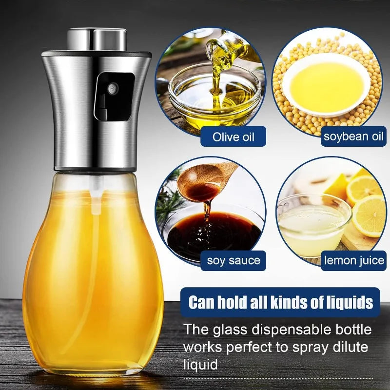 200ml Oil Sprayer Bottle – Refillable Olive Oil Mister for Cooking
