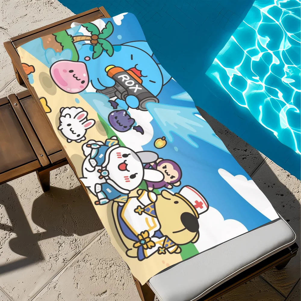 Bugcat Capoo Anime Beach Towel – Quick Dry, Soft, 11 Sizes Anime Beach Towel Peaceful Pleasures Health and Wellness z3 STJ70x140CM