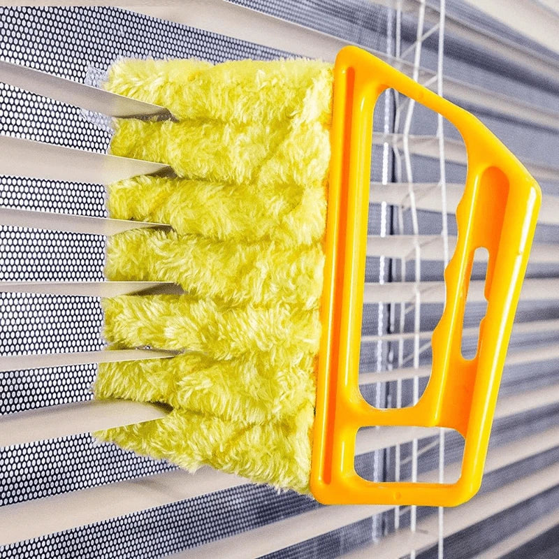 7-Finger Microfiber Blind Cleaner – Portable Dust Collector