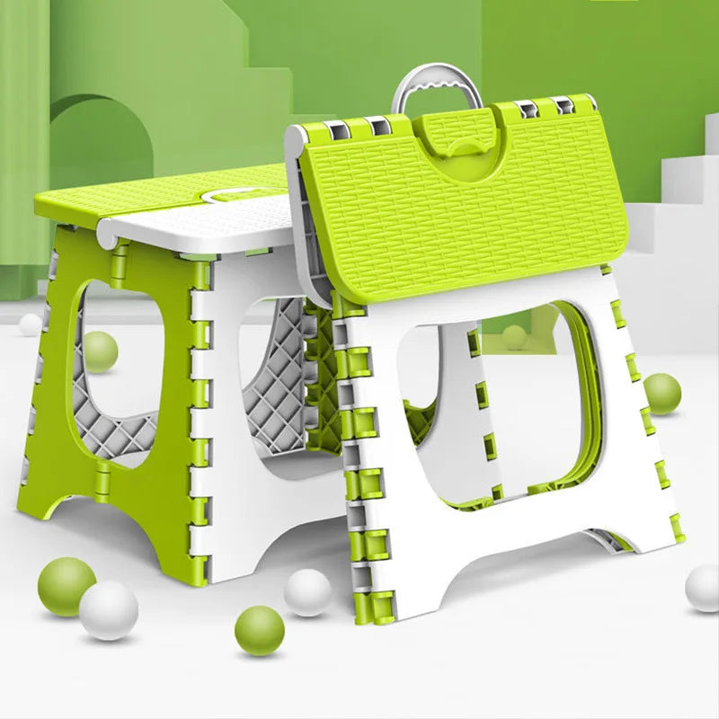 Portable Thick Plastic Folding Stool Outdoor Camping Home Use Fishing Travel Lightweight Children's Reading Chair Bathroom Chair Peaceful Pleasures Health and Wellness