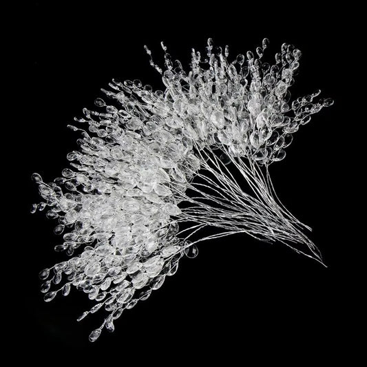 Crystal Acrylic Water Droplet Artificial Flowers – Wedding & DIY Décor Artificial Flower Decor Peaceful Pleasures Health and Wellness