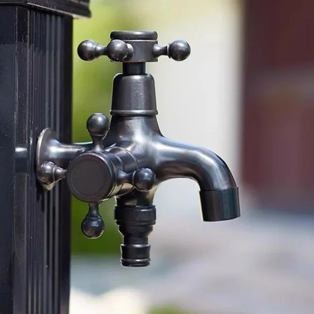 Vintage Solid Brass Single Handle Wall Mount Faucet