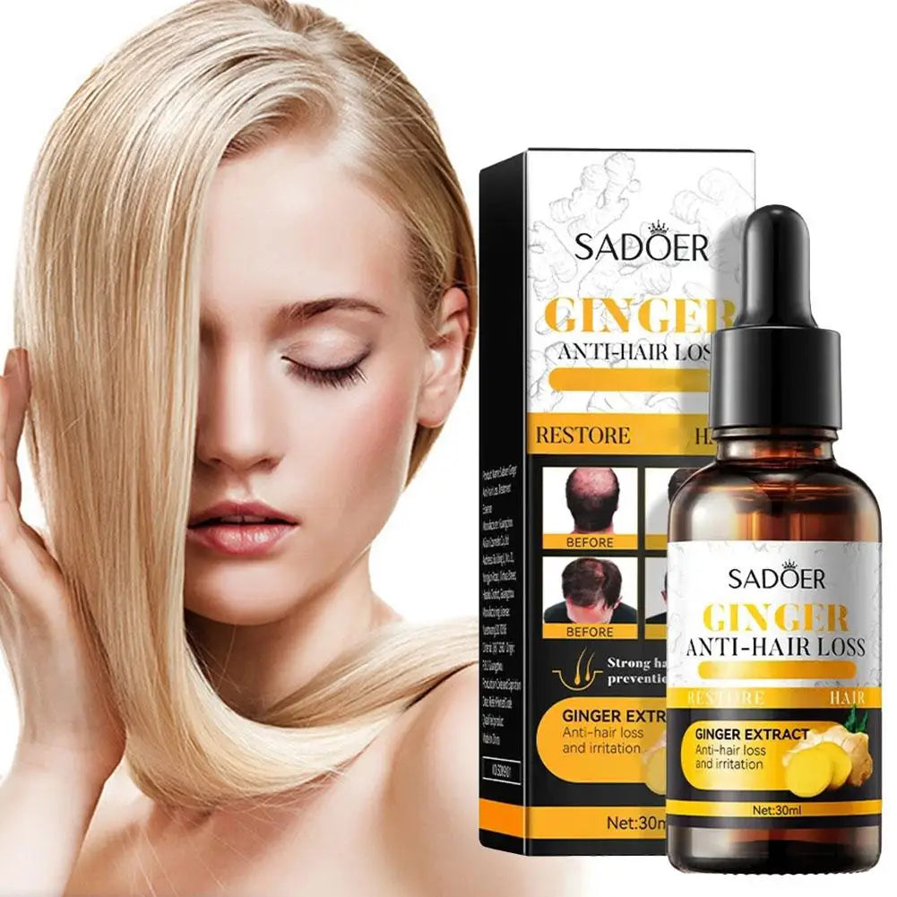 30ml Black Sesame Hair Strengthening Oil Ginger Biotin Essential Oils Nourishing Treatment Split Ends Dry All Types Peaceful Pleasures Health and Wellness