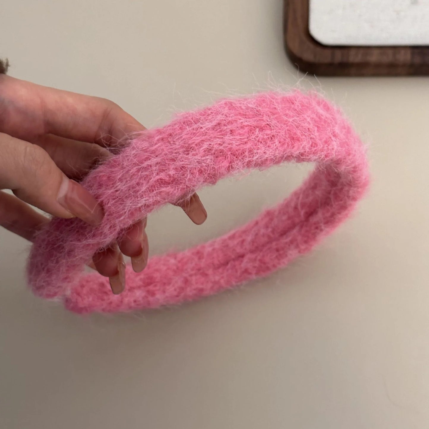 Autumn Winter Imitation Mink Fur Headband for Women Thickened Wide Band Hair Hoop Solid Color Warm Headwear New Hair Accessory Peaceful Pleasures Health and Wellness F