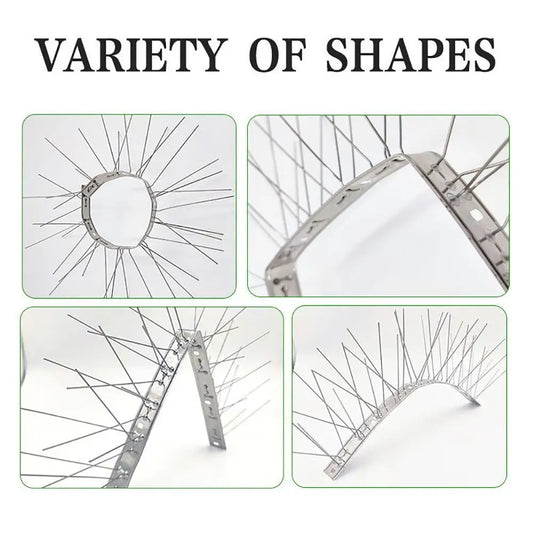Stainless Steel Bird Spikes 25/33/50cm – Rust-Proof Deterrent Bird Deterrent Spikes Peaceful Pleasures Health and Wellness