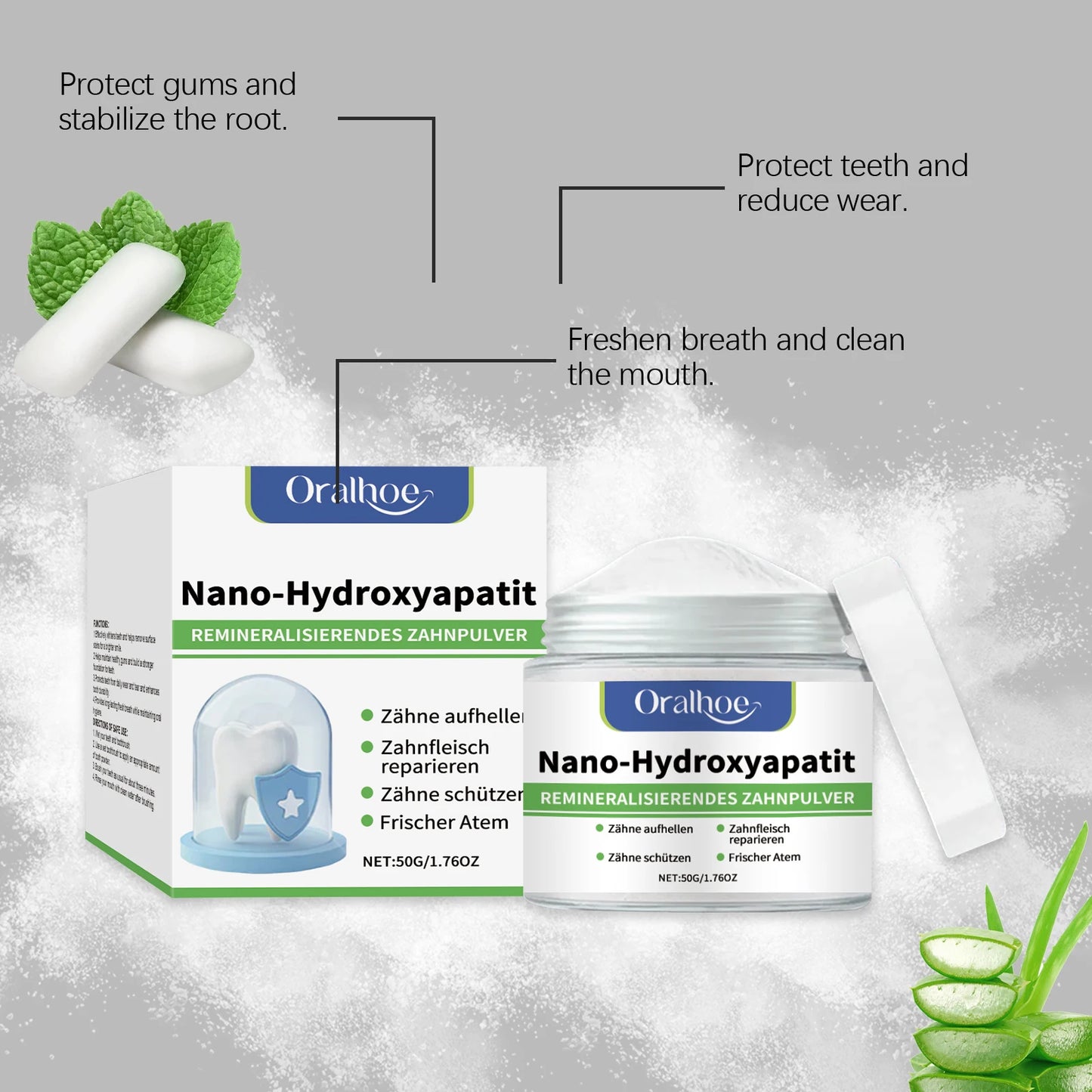 Natural Teeth Brightening Powder | Baking Soda Dental Polish