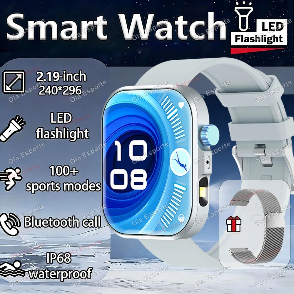 Ola Esporte LED Smartwatch 2.01" | Fitness & Bluetooth Call Watch