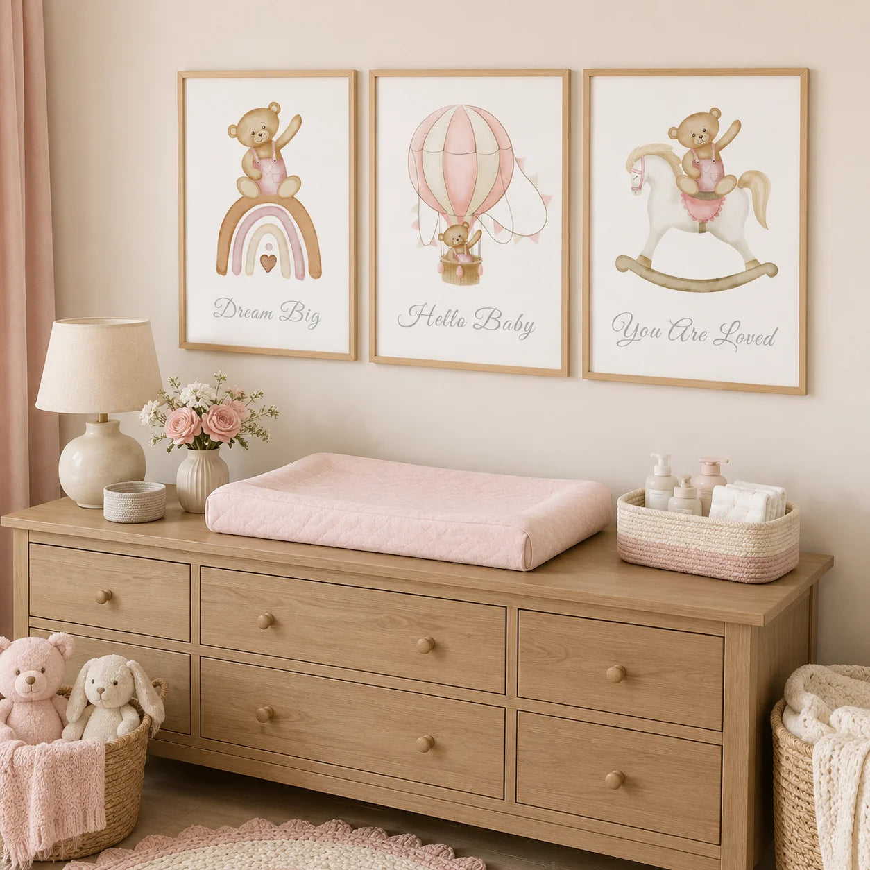 Teddy Bear Canvas Print – Nursery & Kids Room Wall Art Poster Canvas Wall Art Print Peaceful Pleasures Health and Wellness