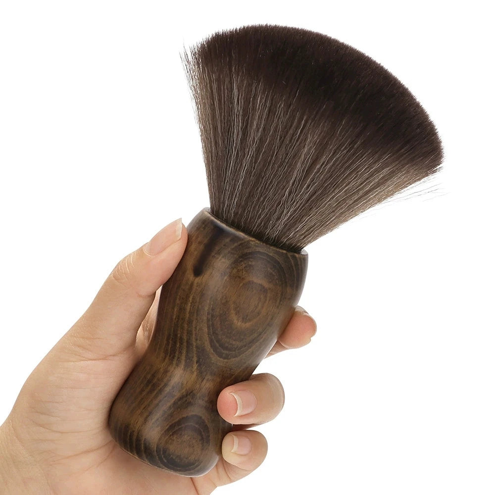 Professional Barber Neck Duster Brush | Wooden Handle Soft Bristles Barber Neck Brush Peaceful Pleasures Health and Wellness 1