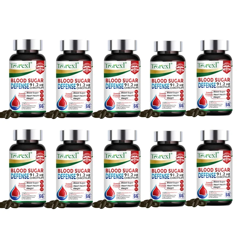 Blood Sugar Defense Capsules – Chromium, Astragalus & Rhodiola