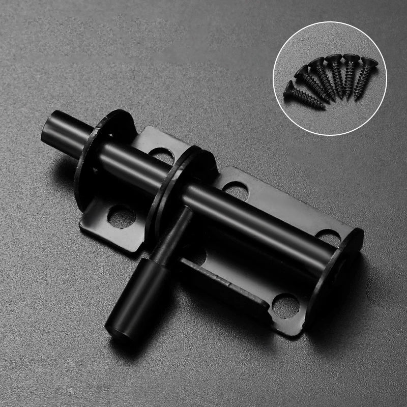 New Stainless Steel Door Latch Solid Sliding Bolts Latch Hasp Home Hardware Gate Safety Toilet Door Lock Peaceful Pleasures Health and Wellness A3