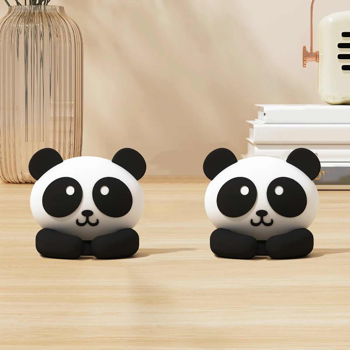Desktop Multifunctional Winding Device Mouse Cable Headphone Cable Data Cable Holder Nail Free Seamless Silicone Cable Organizer Peaceful Pleasures Health and Wellness Panda Style 2pcs