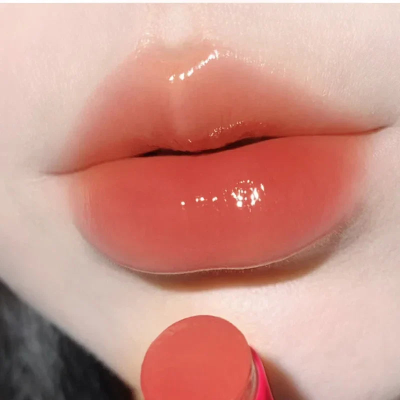 LUXURYTO Glitter Lip Gloss – Glass Mirror Shine, Clear & Red