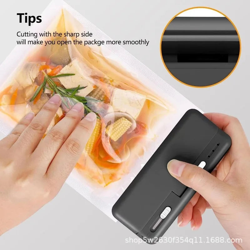 Mini Plastic Bag Sealer Heat Bag Sealing Machine Food Packaging Plastic Bags Sealer Clip Bag Handheld Rechargeable Heat Sealer Peaceful Pleasures Health and Wellness