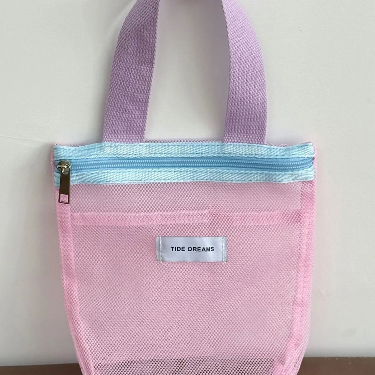 1Pcs Mesh Makeup Toiletry Storage Bags Handbags Portable Travel Washing Body Shower Tools Organizer Cosmetic Organizer Pouch Peaceful Pleasures Health and Wellness Pink
