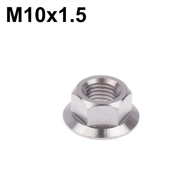 New 1PC Motorcycles Titanium Hex Flange Hexagon Nuts M5 M6 M8 M9 M10 M12 For Motorcycles And Motorbikes Peaceful Pleasures Health and Wellness A7