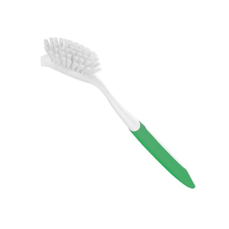 Dish Brush with Handle | Stiff Bristle Kitchen Scrub Brush