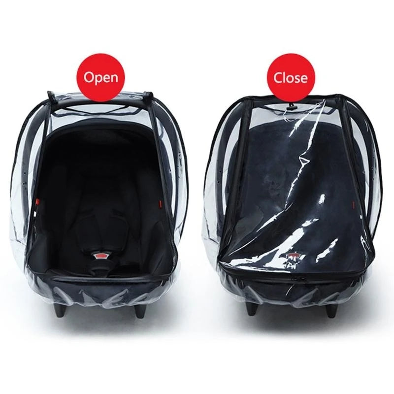 EVA Stroller Rain Cover – Waterproof Windproof Clear Baby Shield