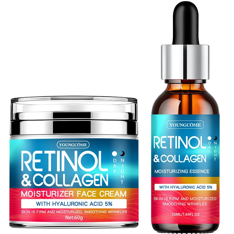 50ml Retinol Face Cream Moisturizing Firming Brightening Skincare Collagen Hyaluronic Acid Creams Facial Skin Care Products Peaceful Pleasures Health and Wellness 60and 60ml