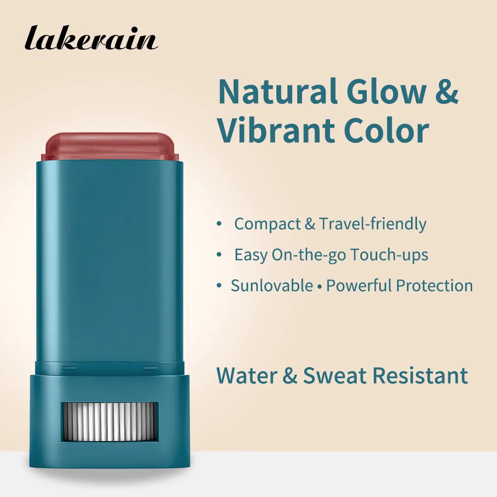 SPF 50 Sunscreen Blusher Long-lasting Color Waterproof Sweat Resistant Velvety-Soft Texture Fresh & Natural Finish Blusher Balm Peaceful Pleasures Health and Wellness
