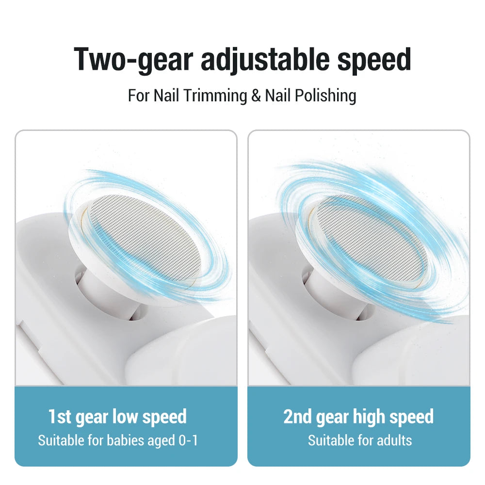 Electric Nail Clippers 3 in 1 Trimmer grinding and Polishing with Lights for Baby Adults Elderly Nail Cutter Manicure Tools Peaceful Pleasures Health and Wellness