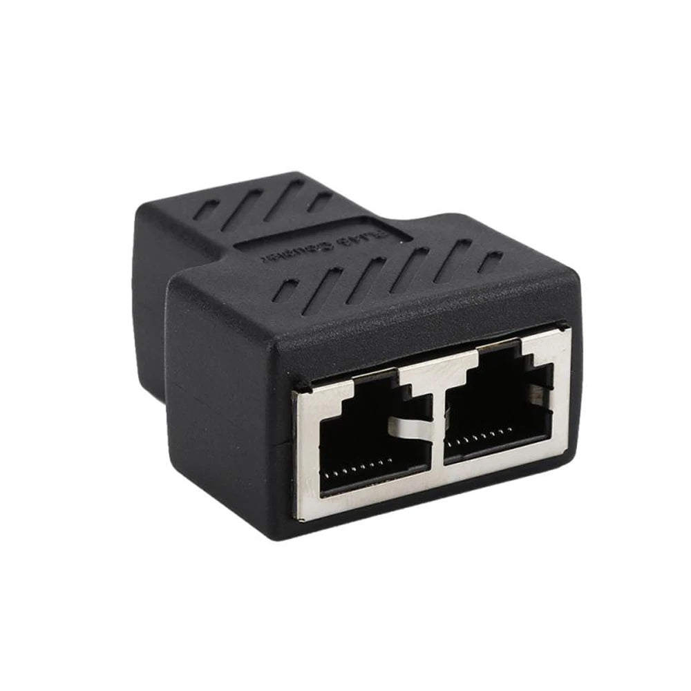 Ethernet Cable Extender Female 1 To 2 Ways Coupler Network Connector RJ45 Splitter Adapters Peaceful Pleasures Health and Wellness 1 to2ways
