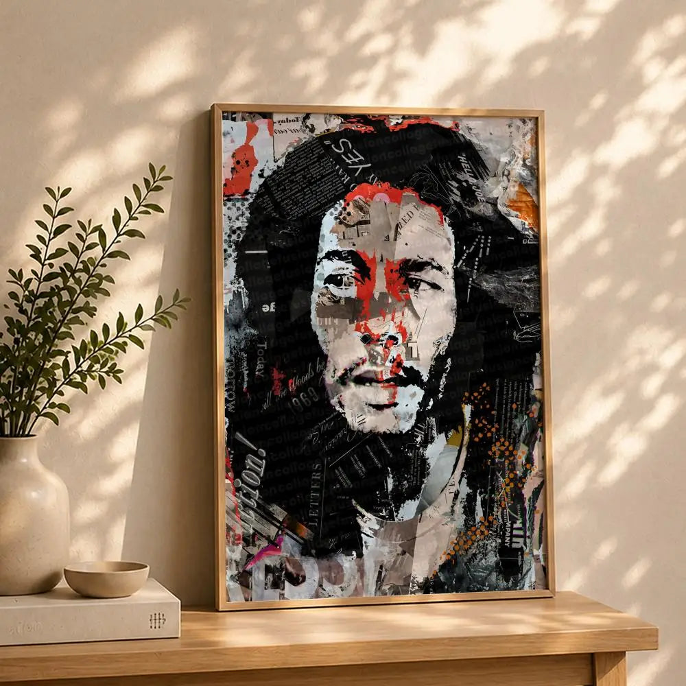 Bob Marley HD Self-Adhesive Waterproof Wall Poster | Home & Dorm Wall Art Poster Peaceful Pleasures Health and Wellness