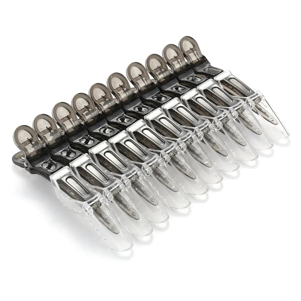10pcs/Lot Hairdressing Clips Haircut Partition Styling Hairpins Non Slip Alligator Clips Barber Professional DIY Accessories Peaceful Pleasures Health and Wellness black CN