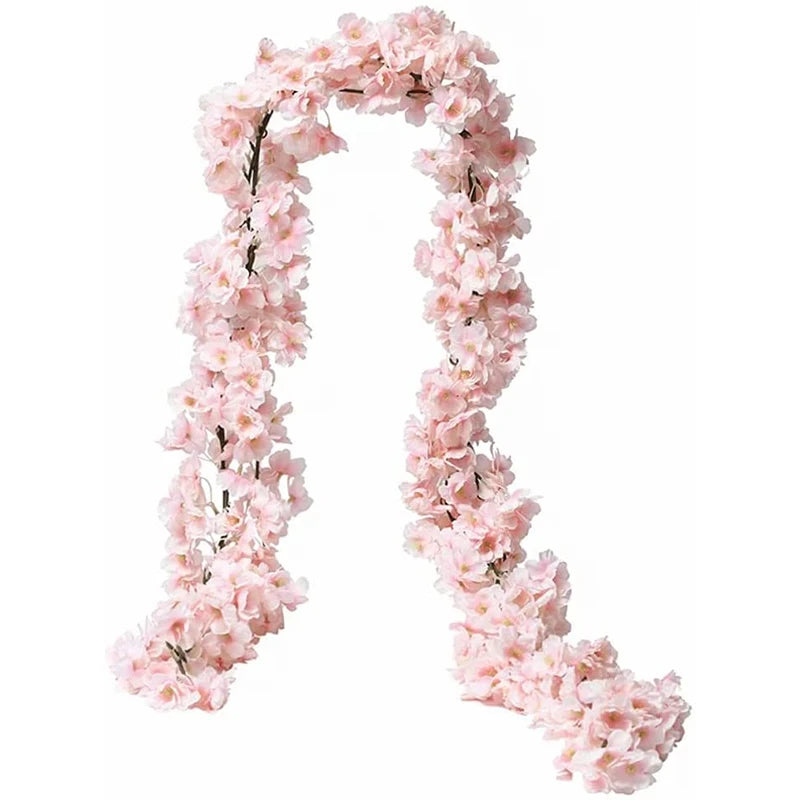 180cm Artificial Sakura Vine | Silk Cherry Blossom Decor