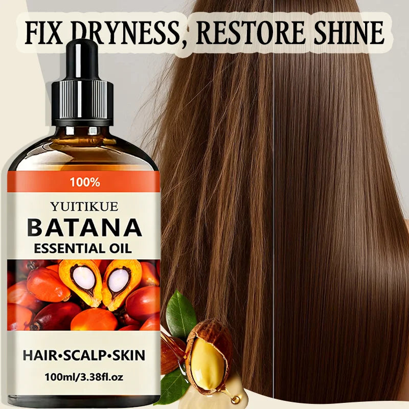 Yuitikue 100% Pure Batana Essential Oil, 100ml Natural Multi-Use Oil for Hair Growth, Scalp Care & Skin Moisturizing Peaceful Pleasures Health and Wellness