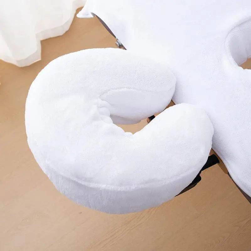 U-Shaped Microfiber Face Cradle Cover | Massage Headrest Pillow