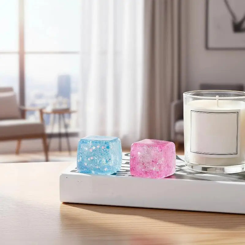 Glitter Ice Cube Fidget Toy – Soft Slow Rebound Squeeze Toy