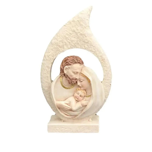 Sacred Hearts Holy Family Resin Nativity Figurine | Hand-Painted Nativity Figurine Oasis Select Holy Family