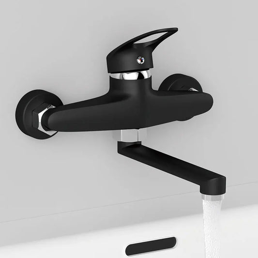 Wall Mount Single Handle Kitchen Mixer Faucet | Hot & Cold Tap Kitchen Mixer Faucet Peaceful Pleasures Health and Wellness